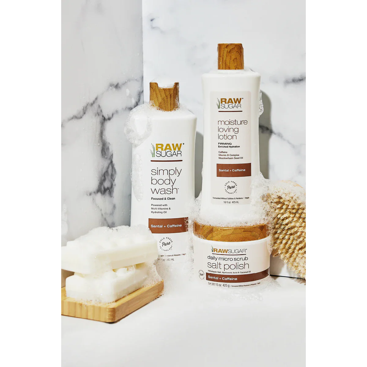 Daily Micro Salt Scrub Polish With Santal And Caffeine Fragrance - Image 3