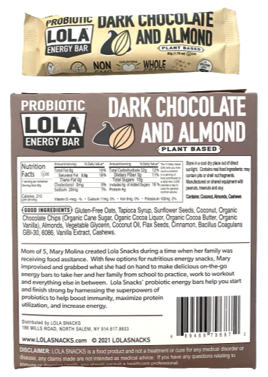 Dark Chocolate Almond Probiotic Bar - Image 3