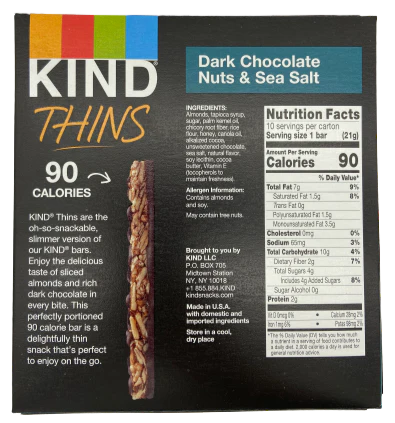 Dark Chocolate Almond & Sea Salt Thins - Image 2