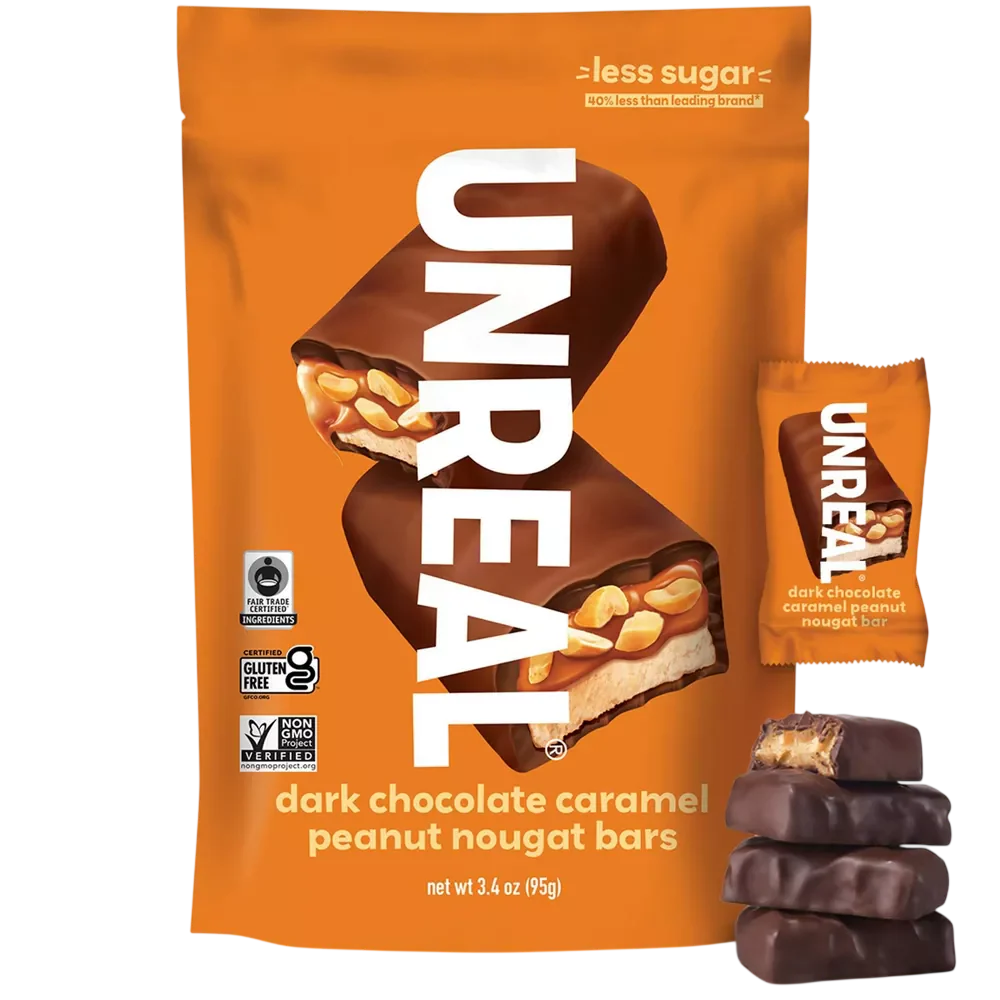 Dark Chocolate Caramel Peanut Nougat Bars