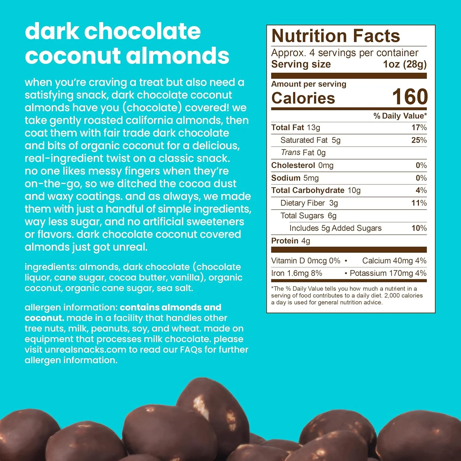 Dark Chocolate Coconut Covered Almonds - Image 4