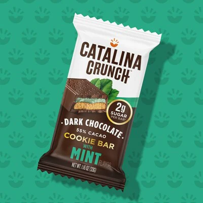 Dark Chocolate Cookie Bar with Mint Flavor (24 Pack) - Image 3
