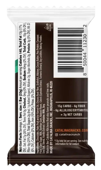 Dark Chocolate Cookie Bar with Mint Flavor (24 Pack) - Image 4