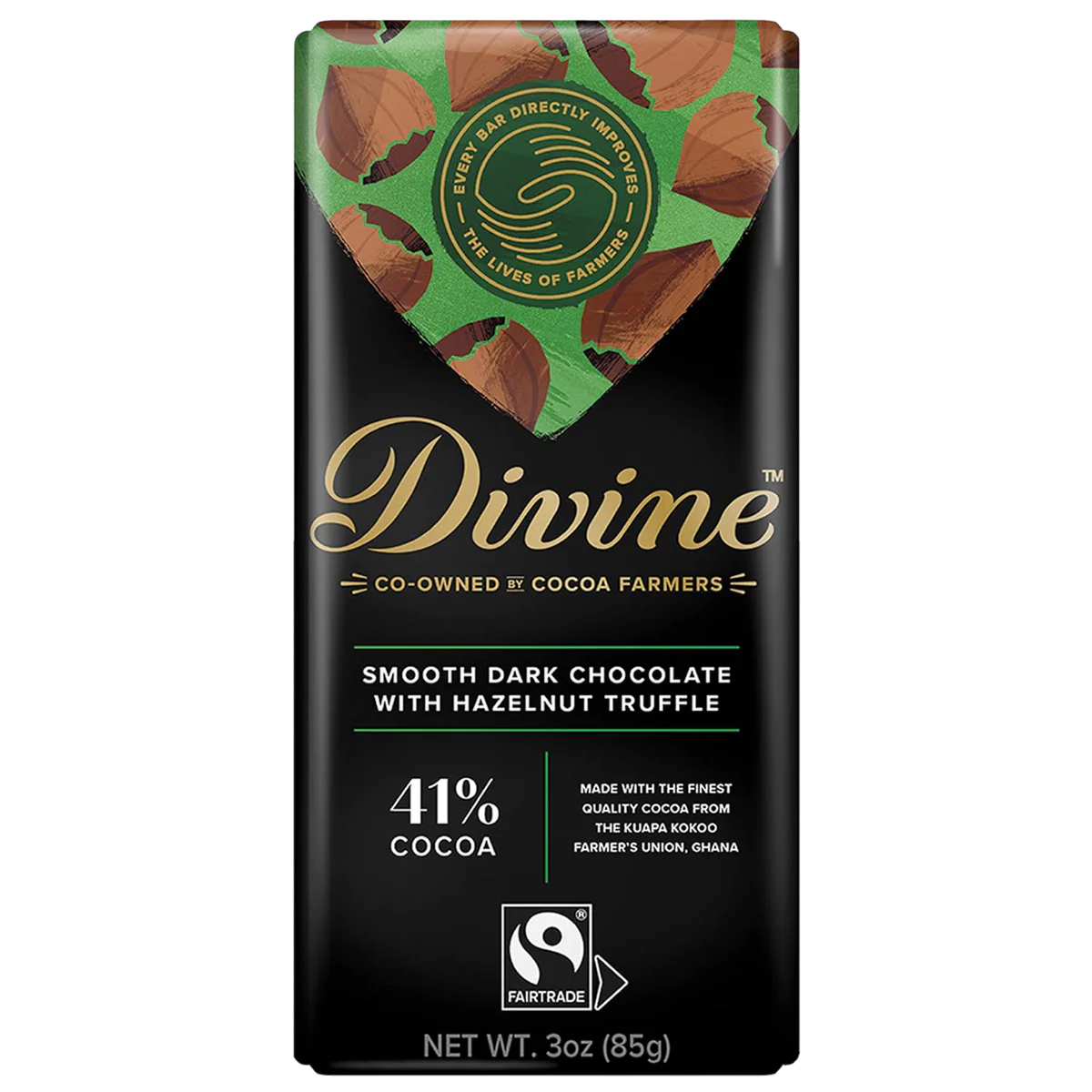 Dark Chocolate Hazelnut Truffle Bar