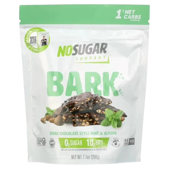 Dark Chocolate Mint Almonds Bark