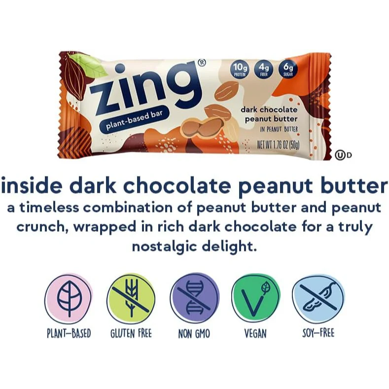 Dark Chocolate Peanut Butter Nutrition Bars (12 CT) - Image 4