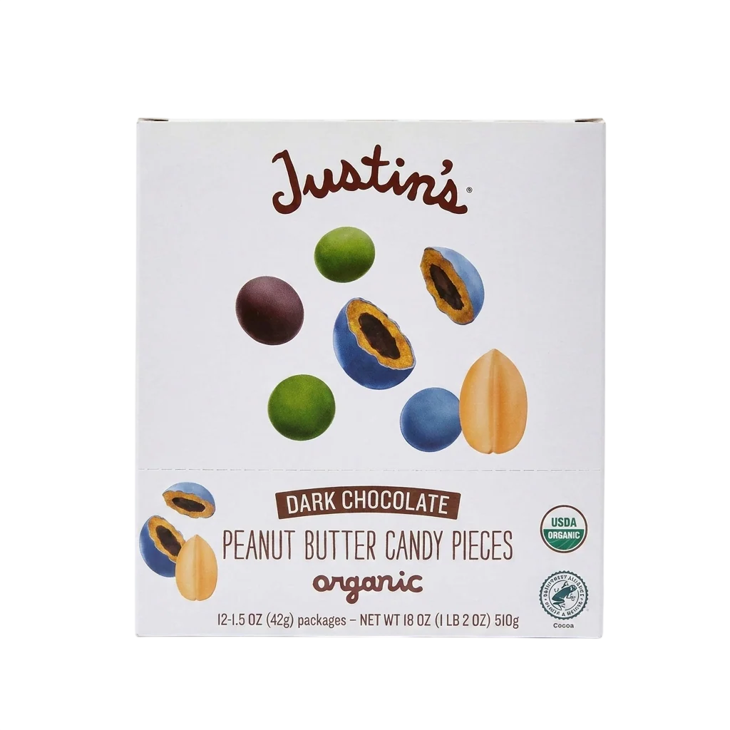 Organic Dark Chocolate Peanut Butter Candy Pieces (12 CT) - Image 2