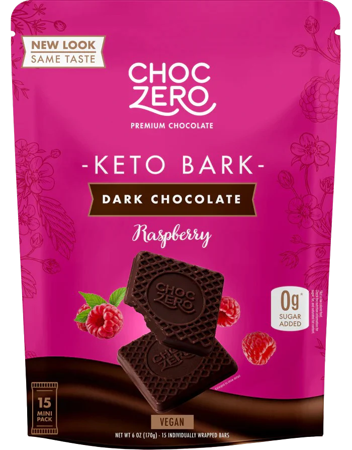 Dark Chocolate Raspberry Keto Bark