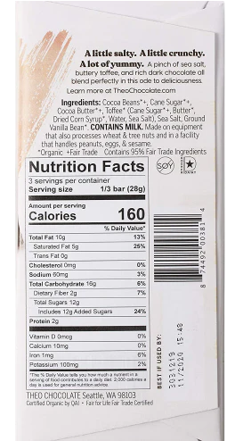 Dark Chocolate Salted Toffee Bar - Image 2