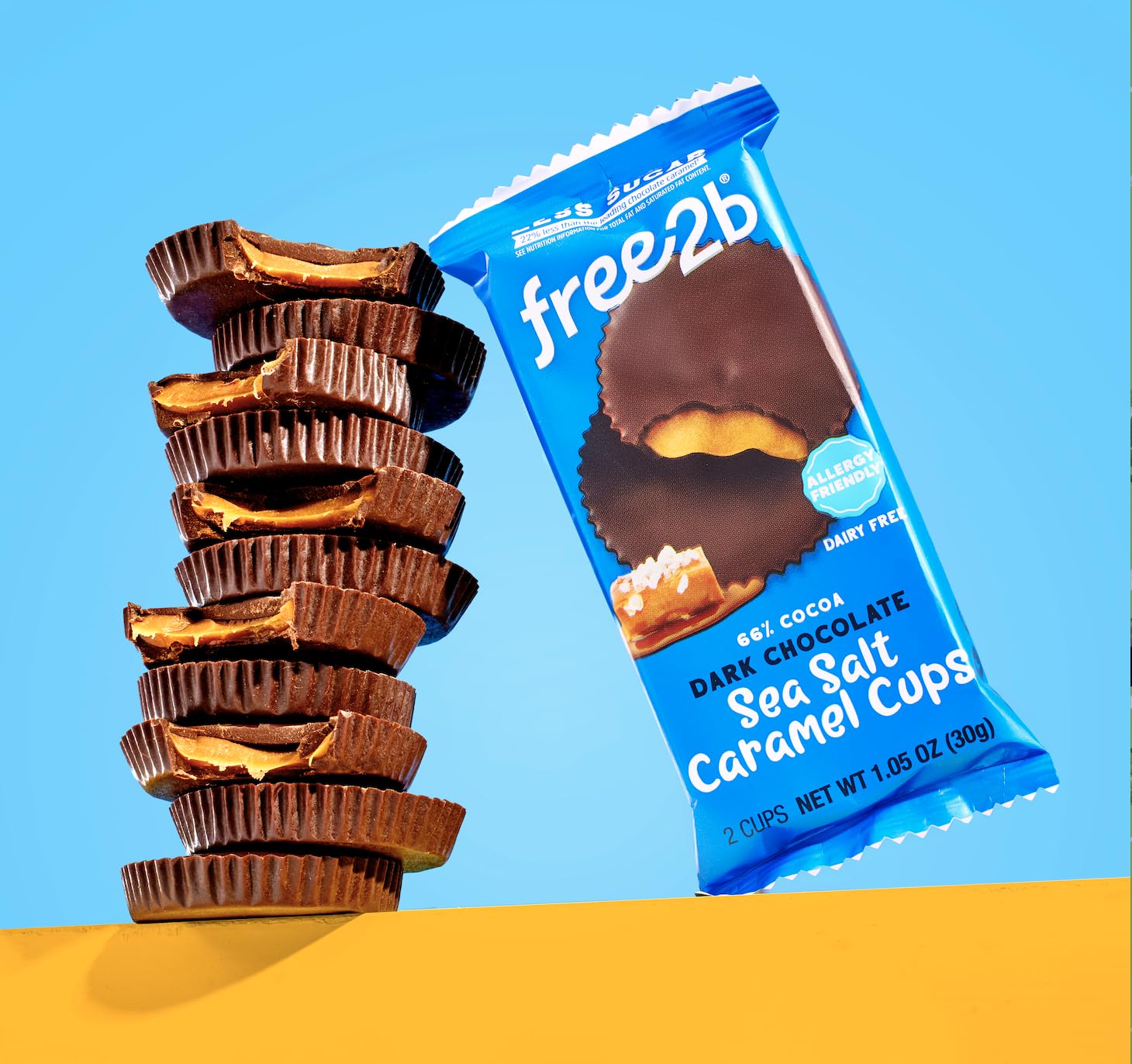Dark Chocolate Sea Salt Caramel Cups (12 CT) - Image 4