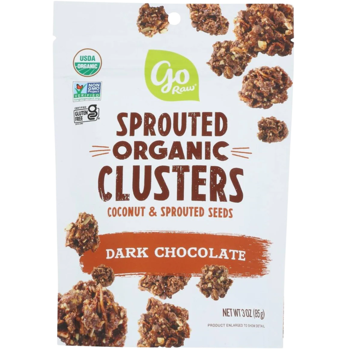 Dark Chocolate Sprouted Organic Seed Clusters