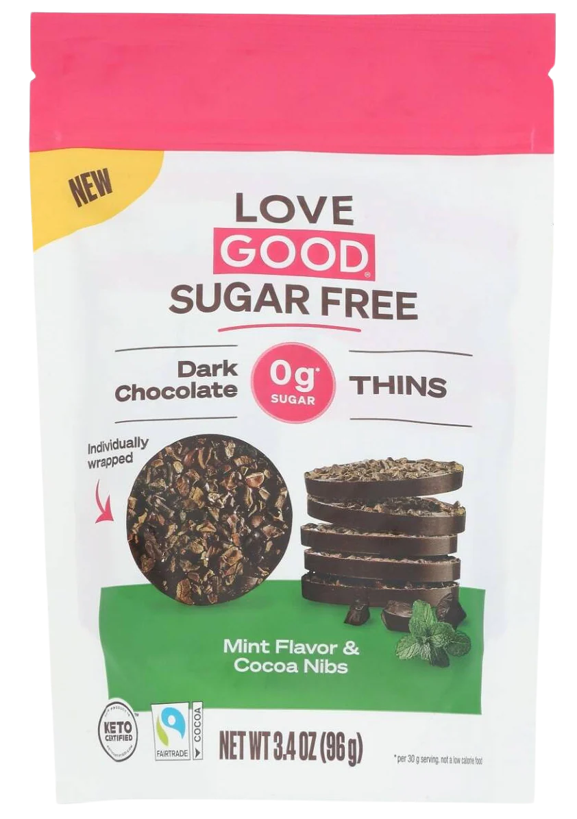 Dark Chocolate Thins Mint And Cocoa Nibs