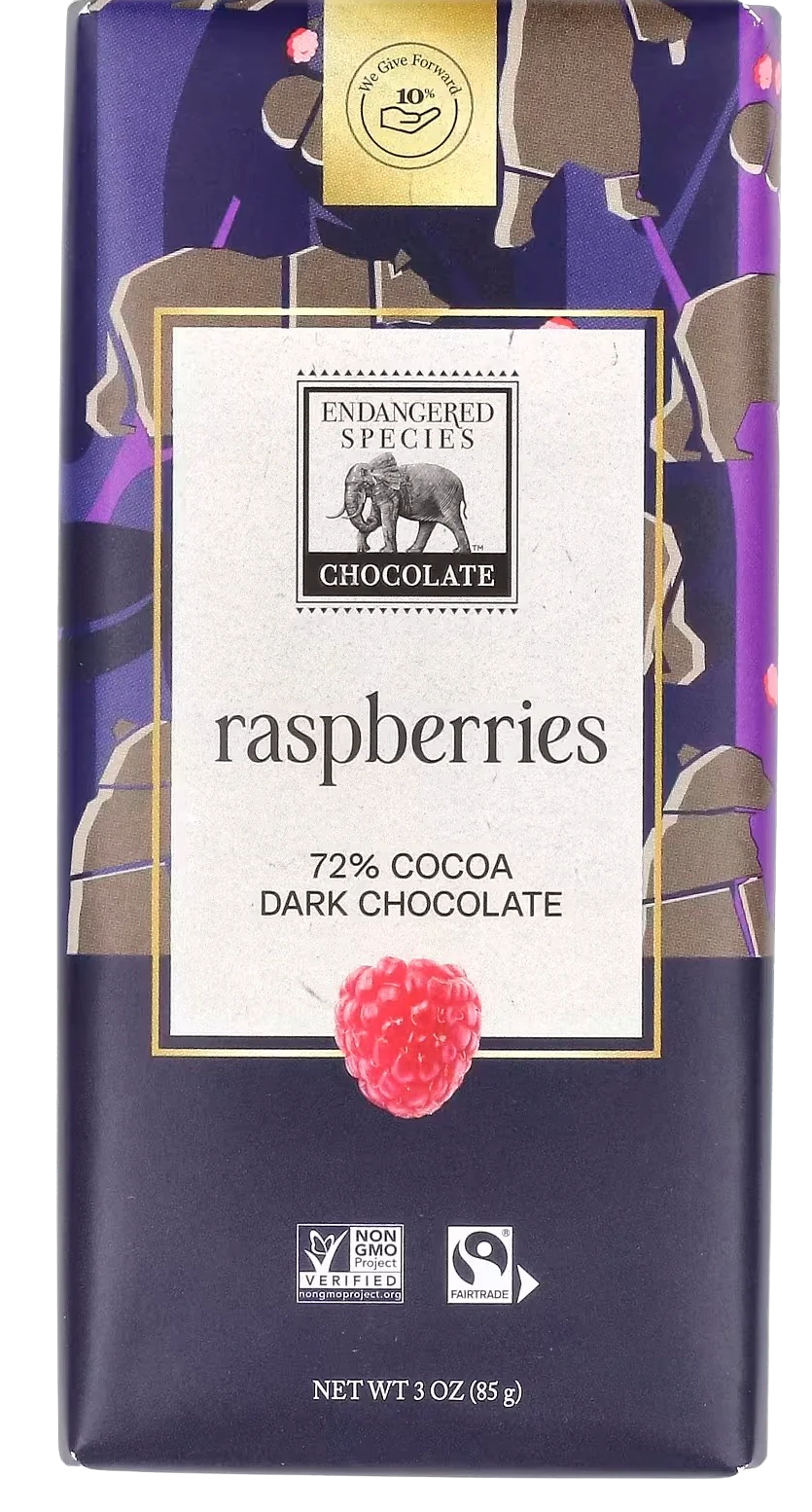 Dark Chocolate with Raspberry Bar