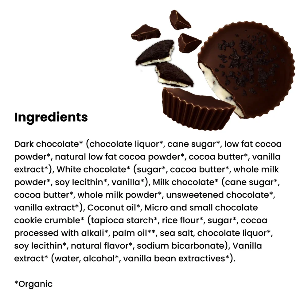 Dark Milk Chocolate Cookies & Creme Cups - Image 4