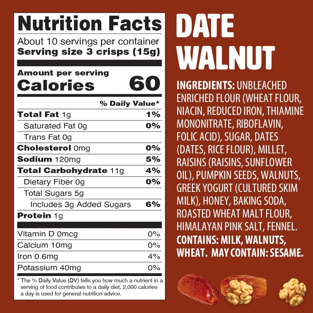 Date & Walnut Artisan Crisps - Image 5