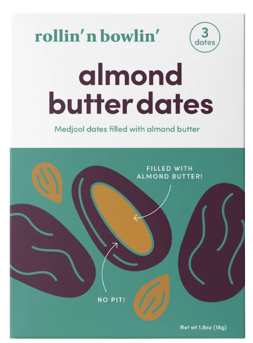 Dates Filled with Almond Butter