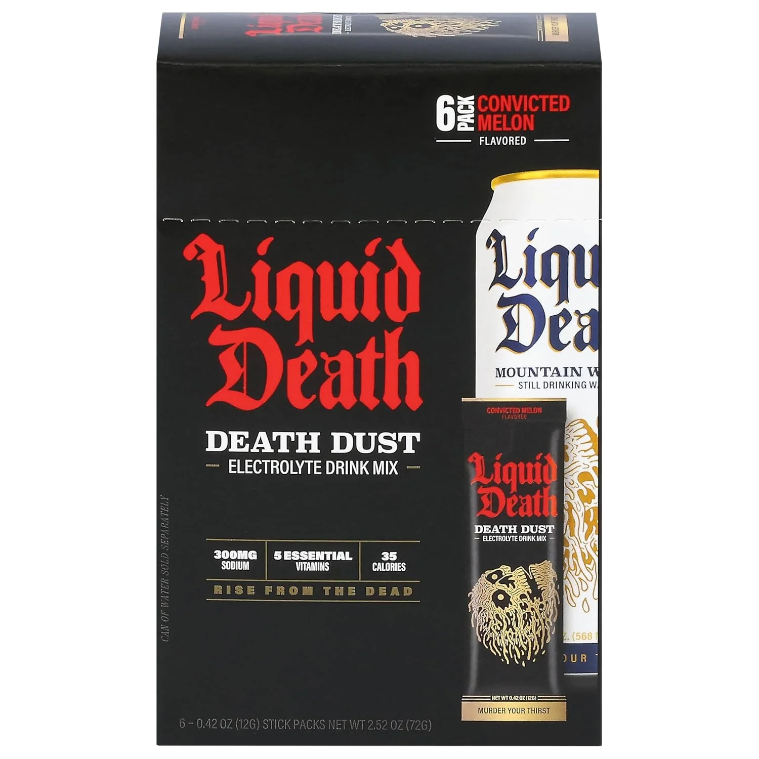 Death Dust Convicted Melon Electrolyte Drink Mix (6 Packets)