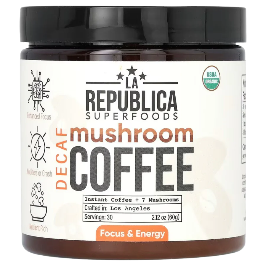 Decaf Mushroom Coffee with 7 Superfood Mushrooms