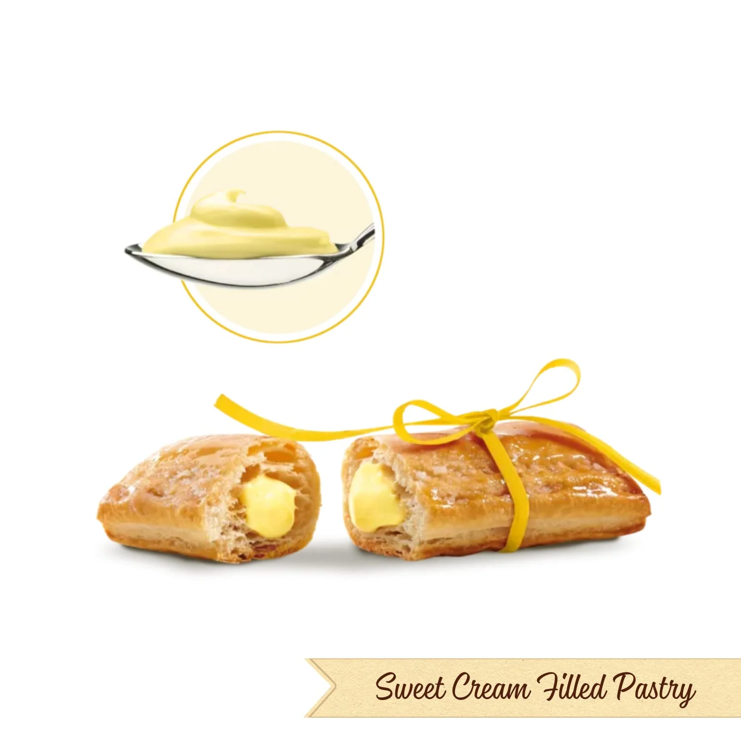 Delizia Cream Filled Pastry Puff (5 Pack) - Image 2