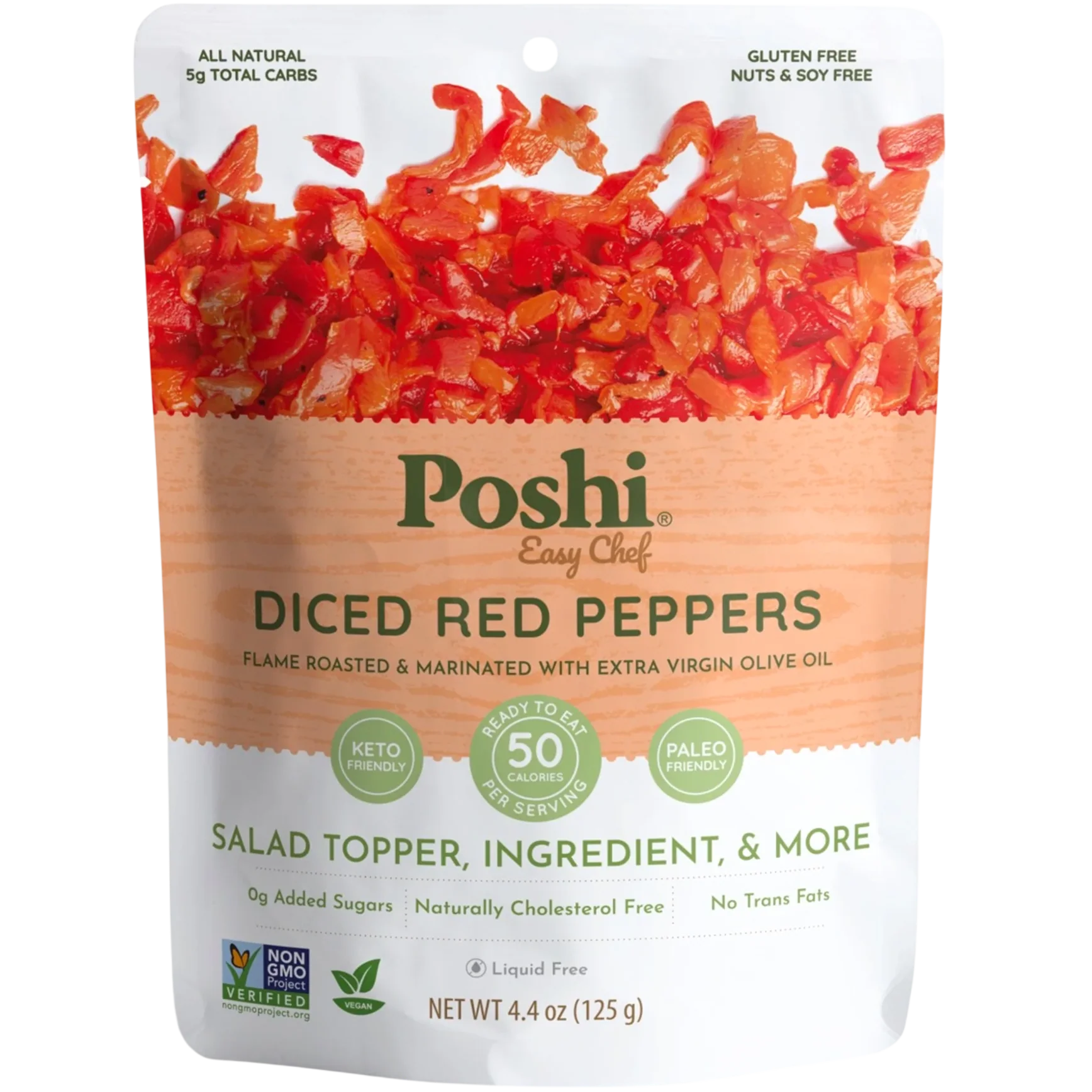Diced Red Peppers in Extra Virgin Olive Oil (10 Pack) - Image 2