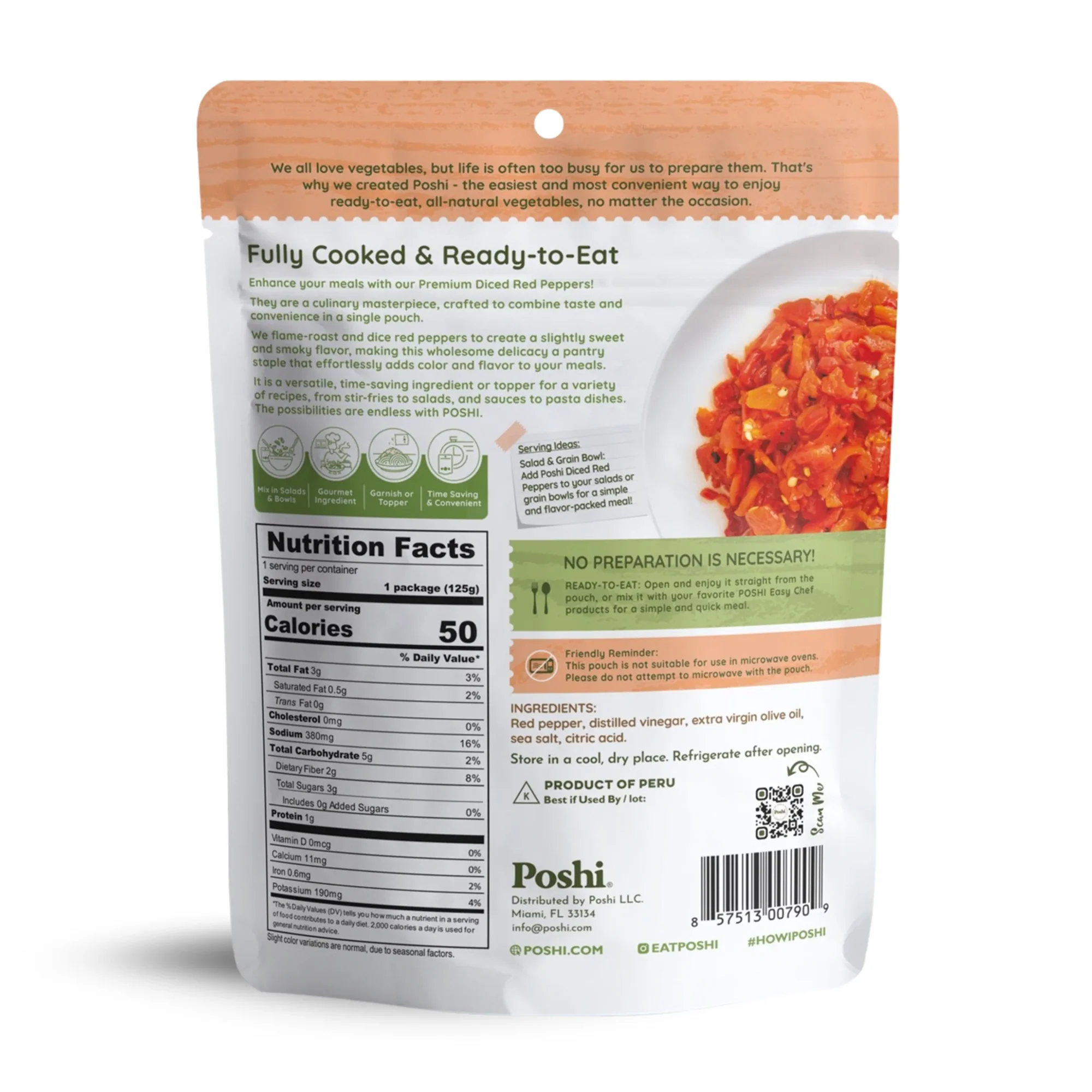 Diced Red Peppers in Extra Virgin Olive Oil (10 Pack) - Image 6