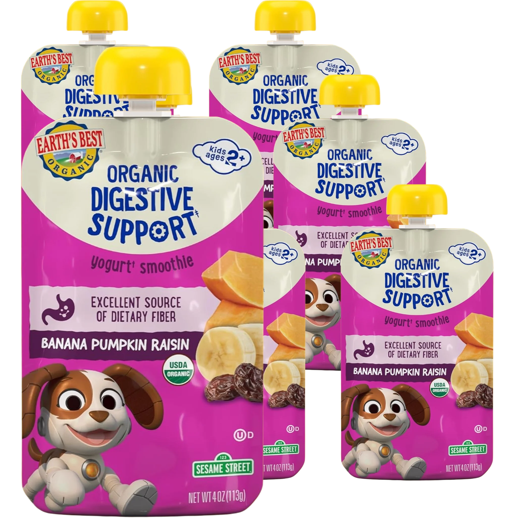 Digestive Support Banana Pumpkin Raisin (6 Pack)