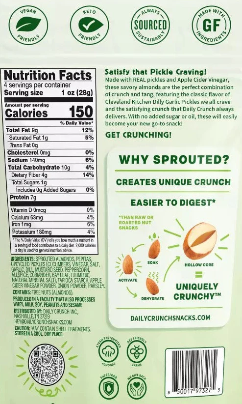 Dill Pickle Sprouted Almonds - Image 4