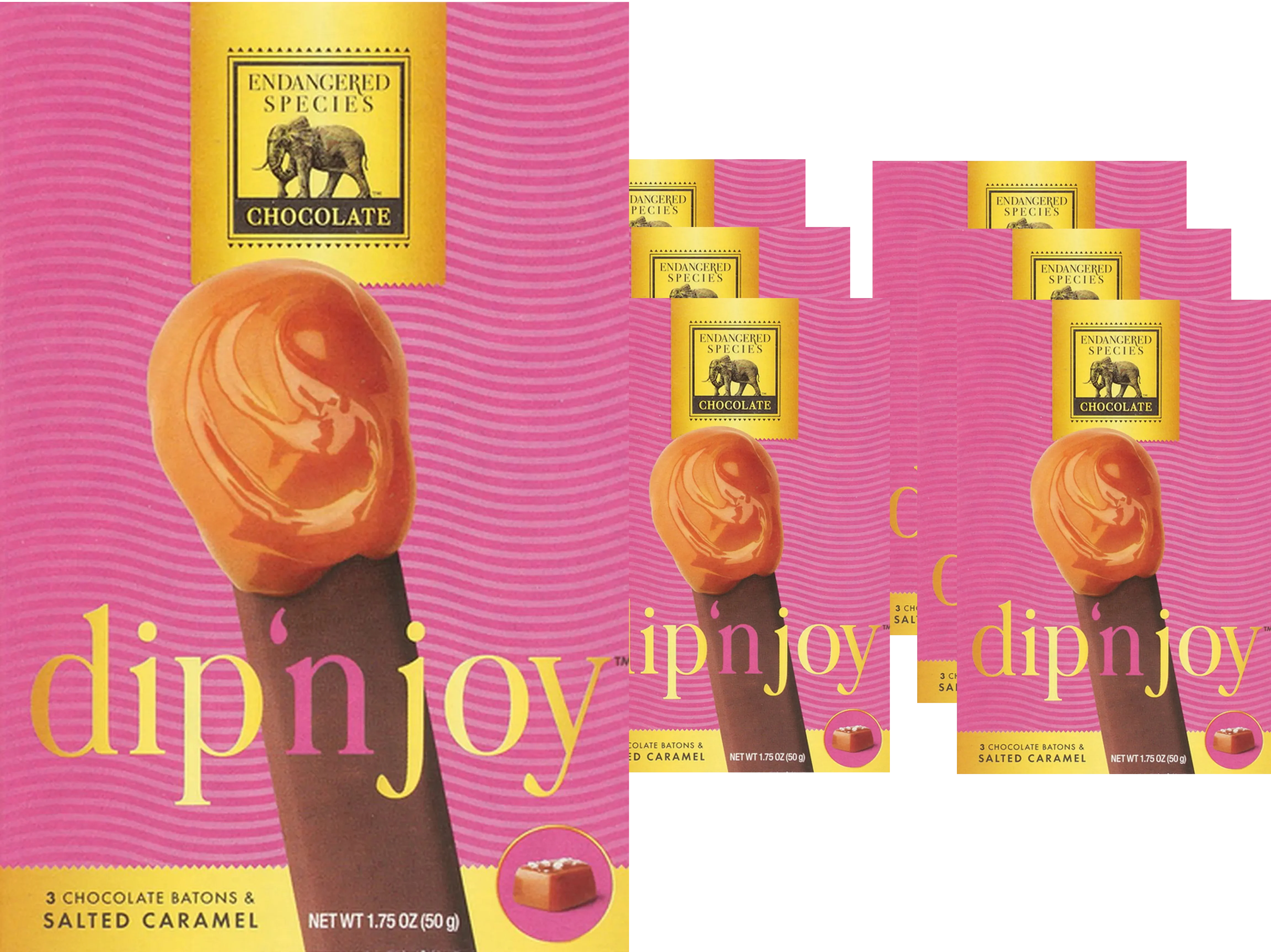 Dip And Joy Salted Caramel Chocolate Stick (6 Pack)
