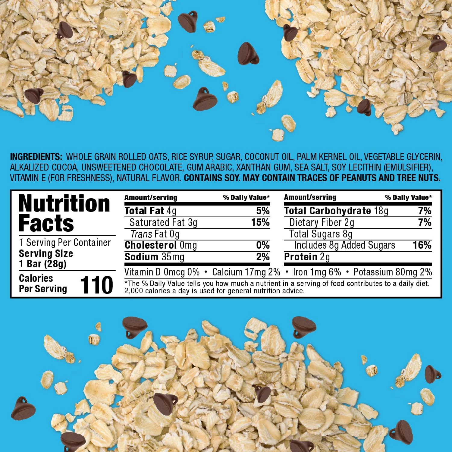 Dipp'd Original Oat Bars With Dark Chocolate (5 CT) - Image 6