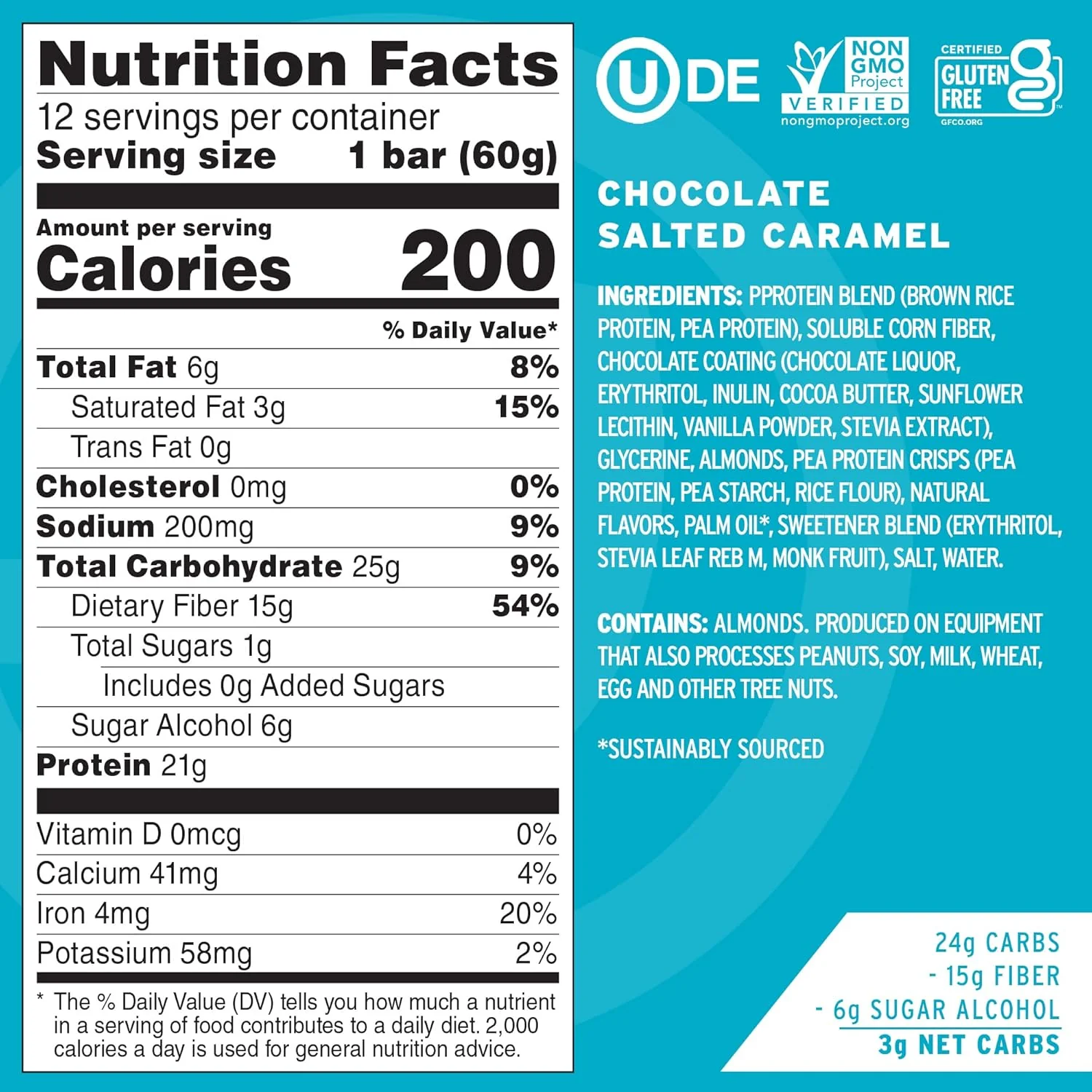 Dipped Protein Bars - Chocolate Salted Caramel (12 CT) - Image 2
