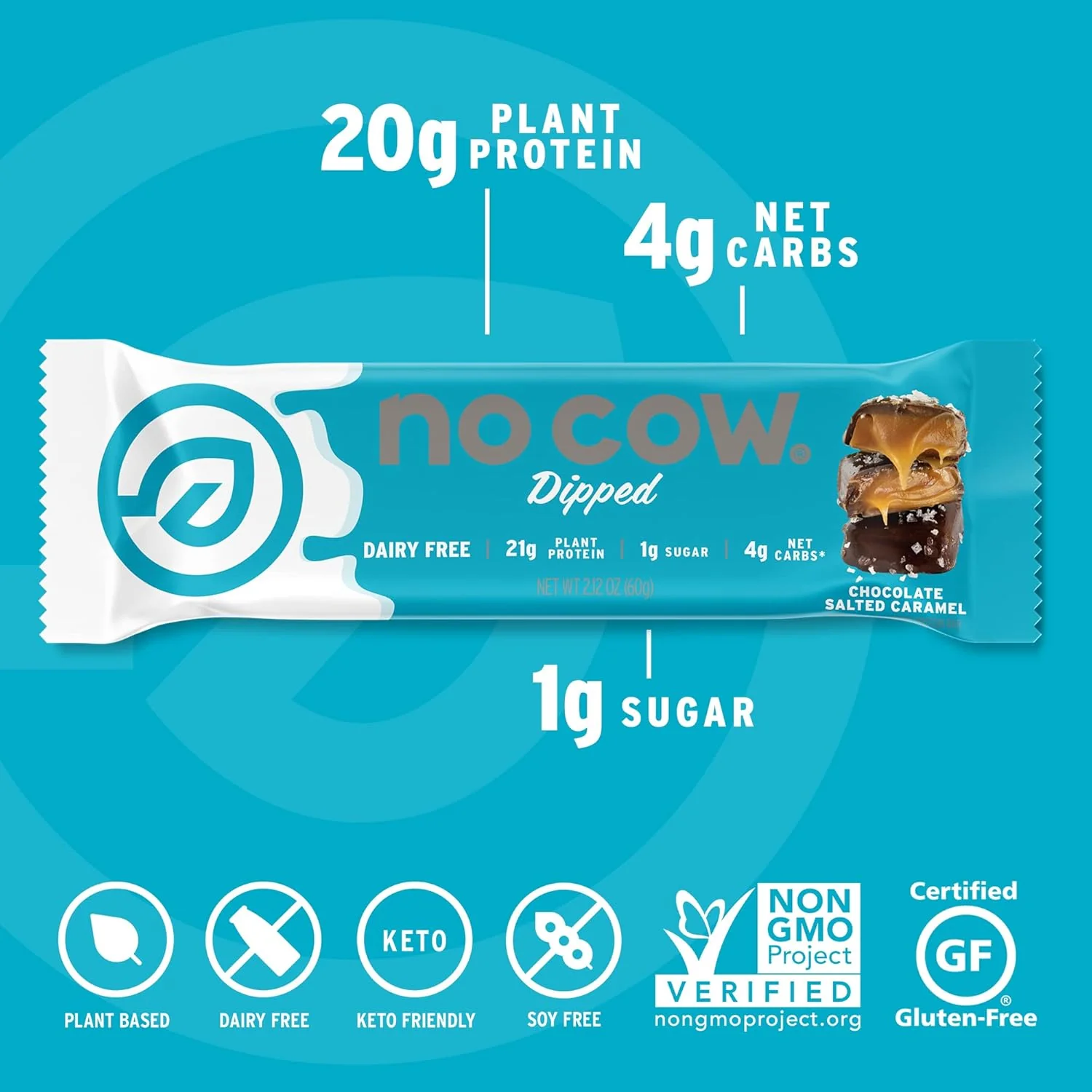 Dipped Protein Bars - Chocolate Salted Caramel (12 CT) - Image 3