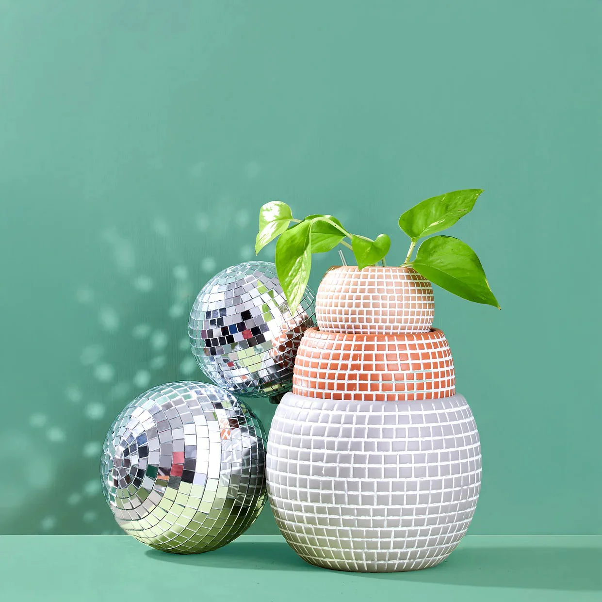 Disco Ceramic Planter - Small / Sand - Image 4