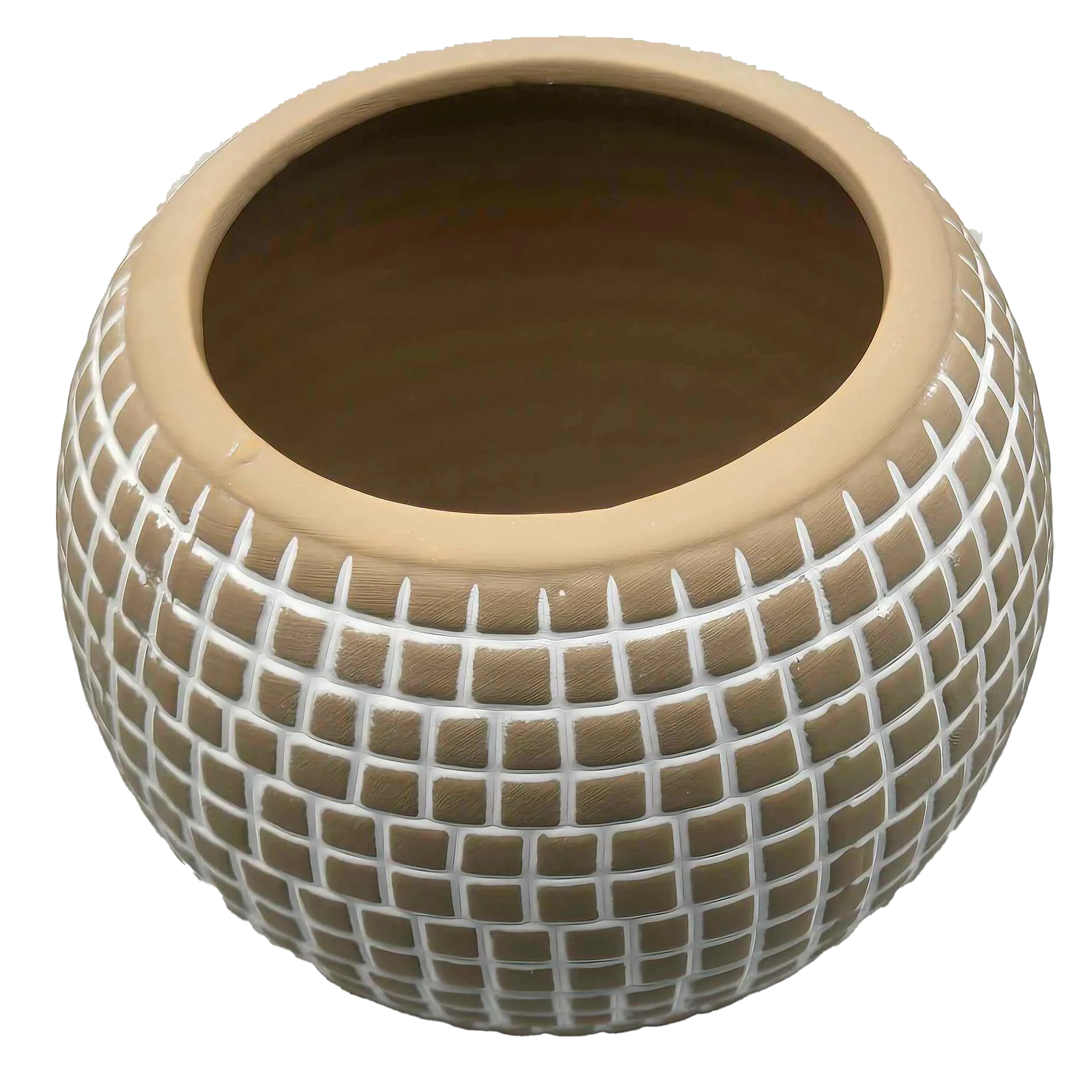Disco Ceramic Planter - Small / Sand - Image 5