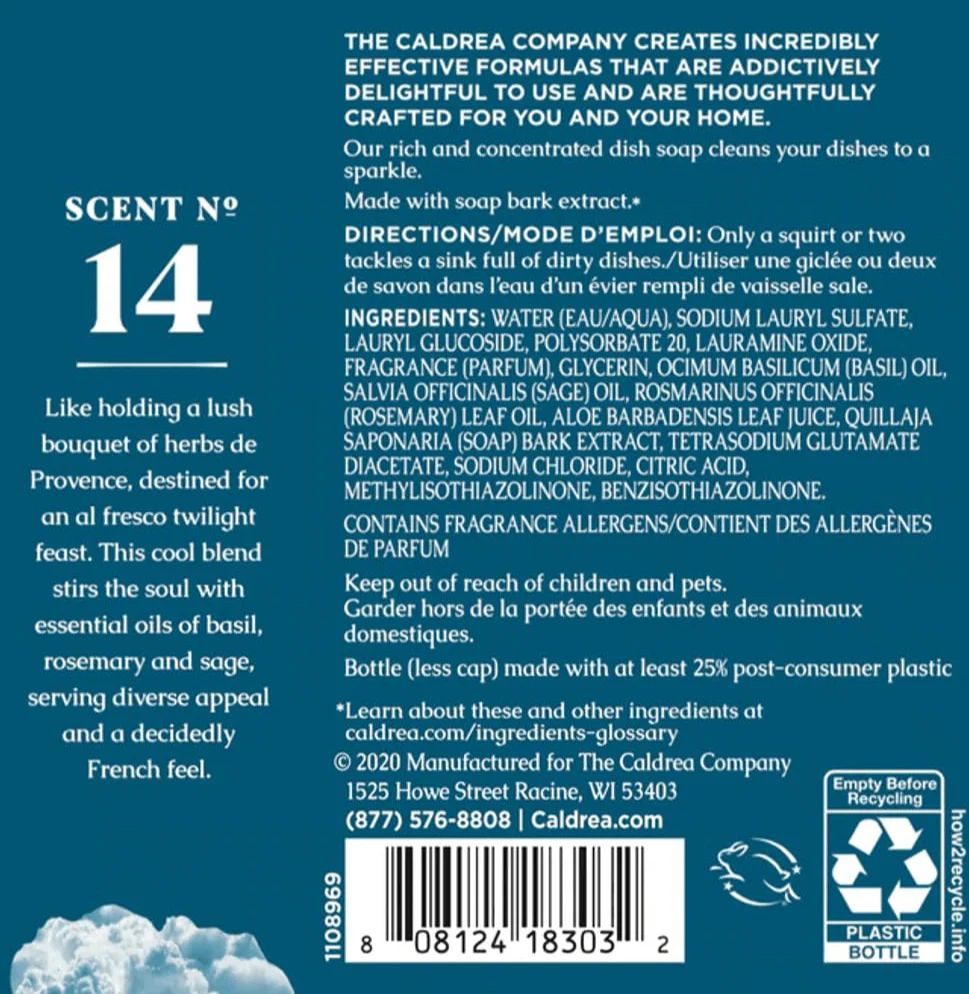 Dish Soap Basil Blue Sage - Image 5