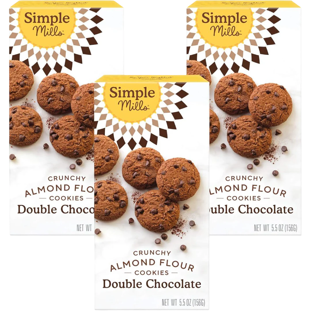 Double Chocolate Almond Flour Crunchy Cookies (3 Pack)