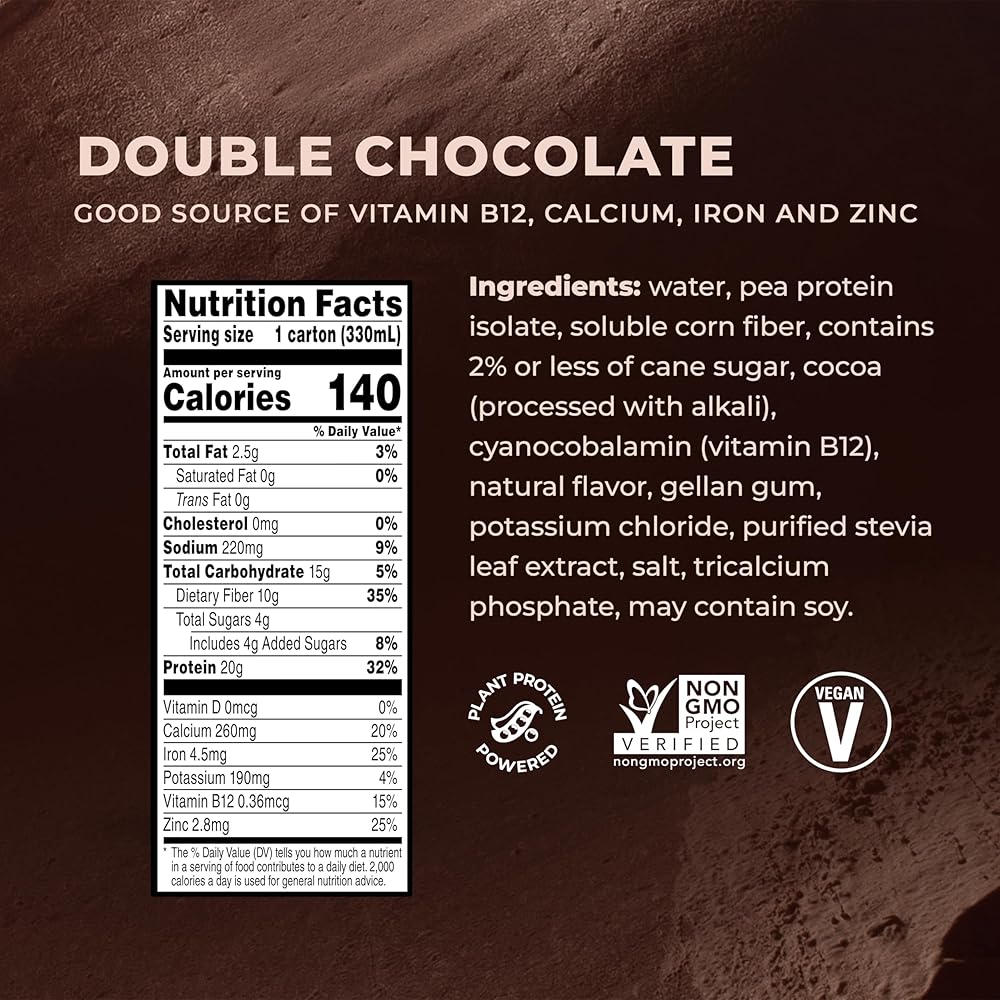 Double Chocolate Ready-To-Drink Protein Shake (4 Pack) - Image 4