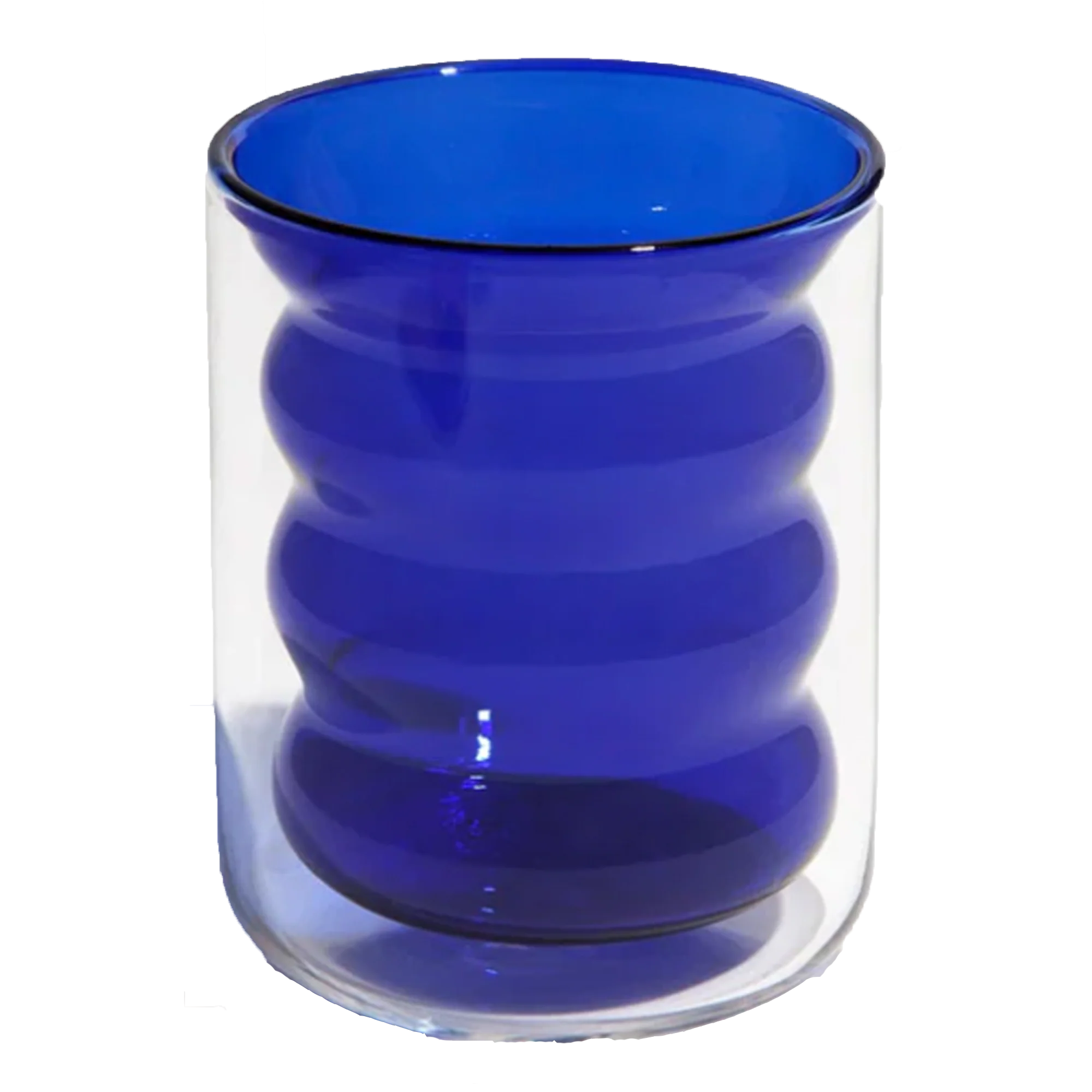 Double Wall Groovy Cup - Blue