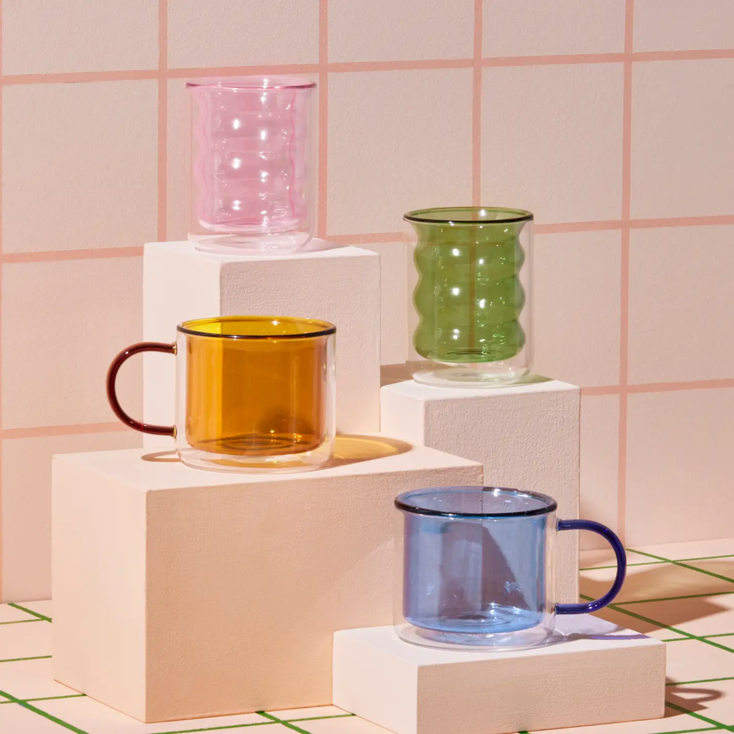 Double Wall Groovy Cup - Green - Image 4