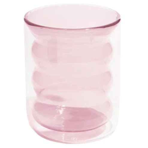 Double Wall Groovy Cup - Pink