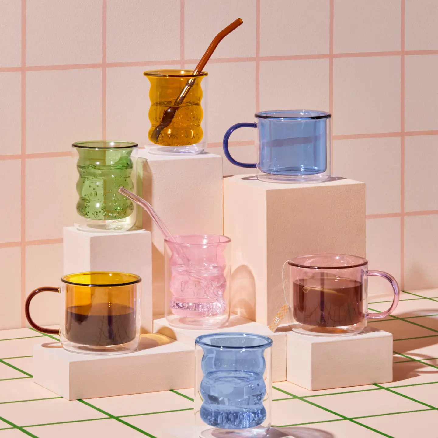 Double Wall Groovy Cup - Pink - Image 3