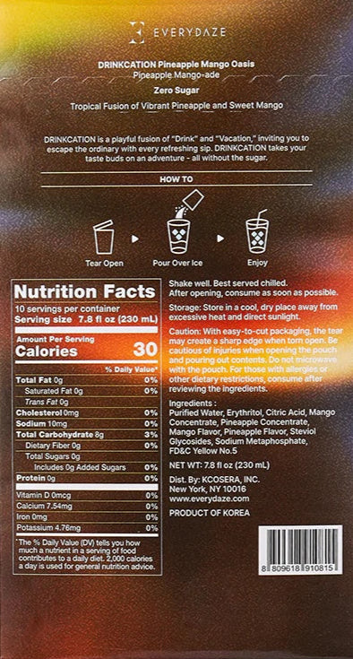 Drinkcation Pineapple Mango Oasis (10 CT) - Image 3