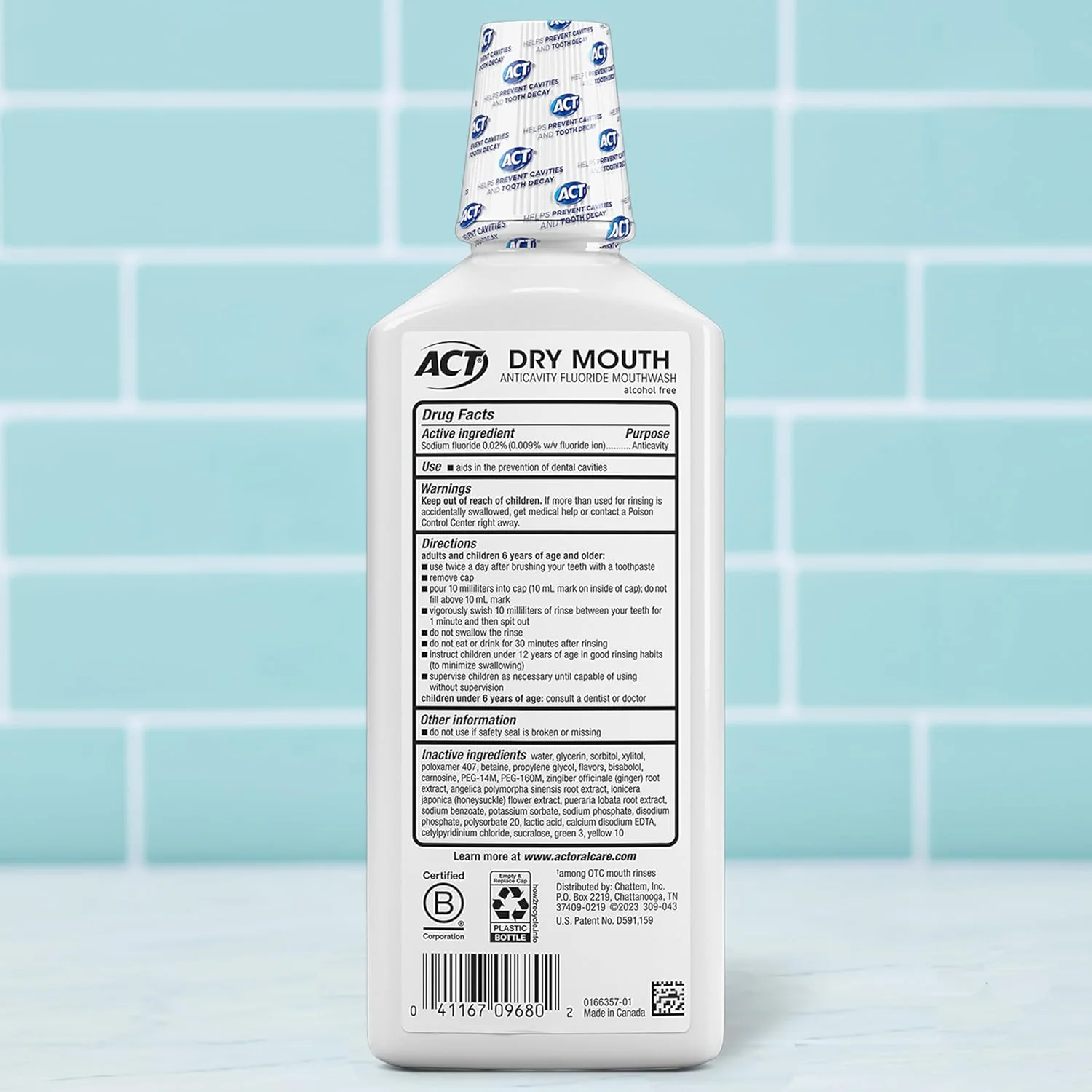 Dry Mouth Anticavity Zero Alcohol Fluoride Mouthwash - Image 2