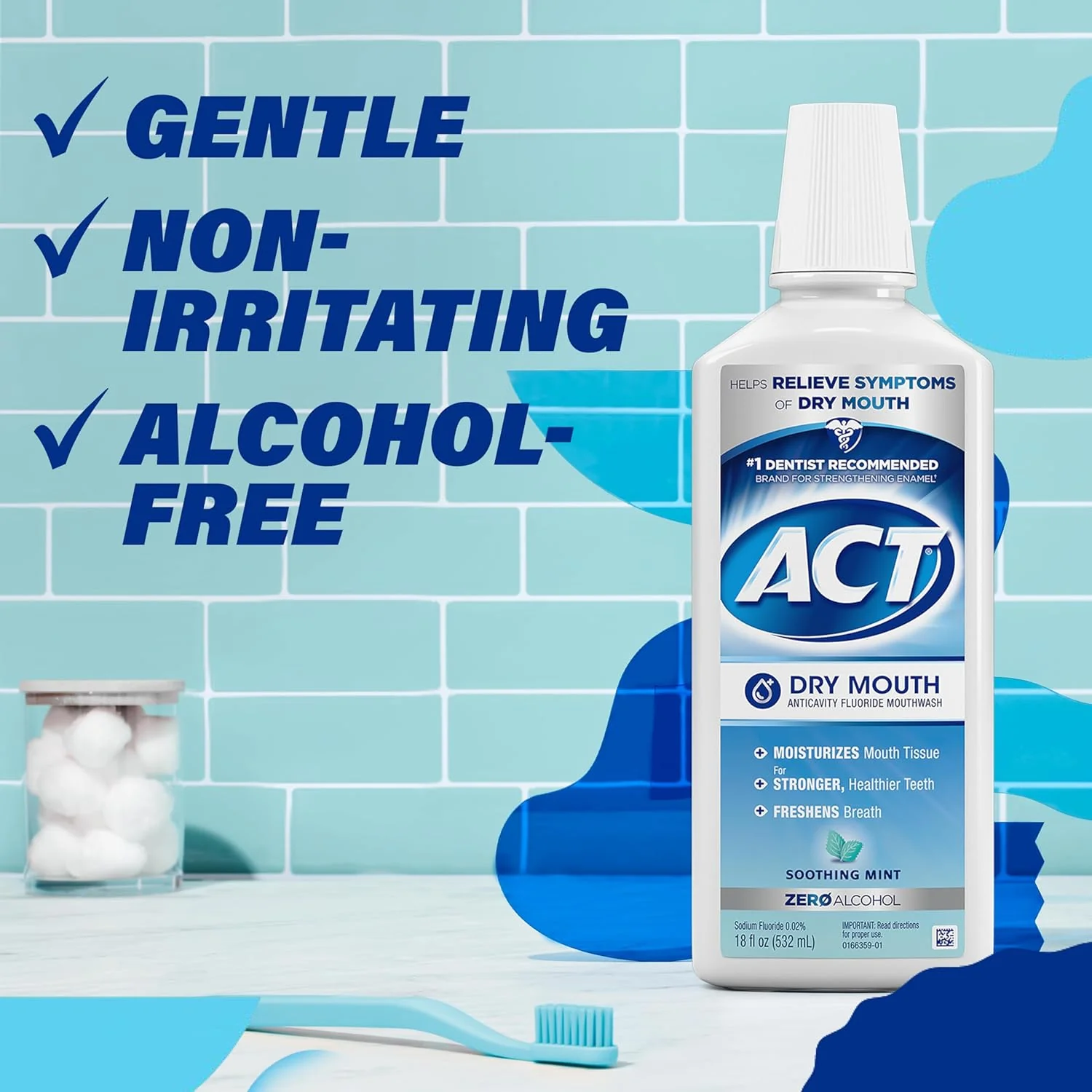 Dry Mouth Anticavity Zero Alcohol Fluoride Mouthwash - Image 3