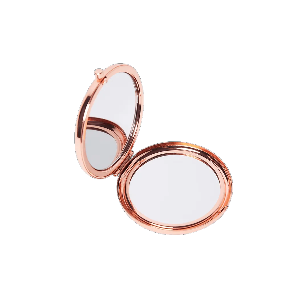 Dual Compact Mirror - Rose Gold - Image 2