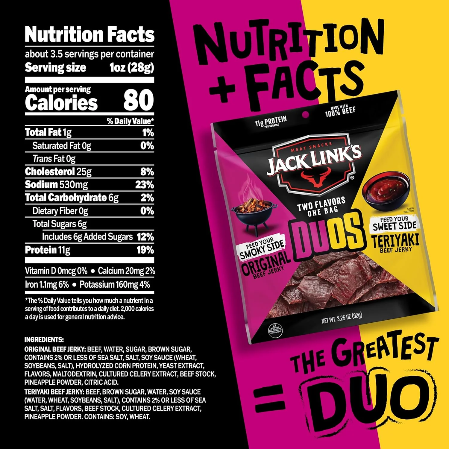 Duos Original/Teriyaki Beef Jerky - Image 4