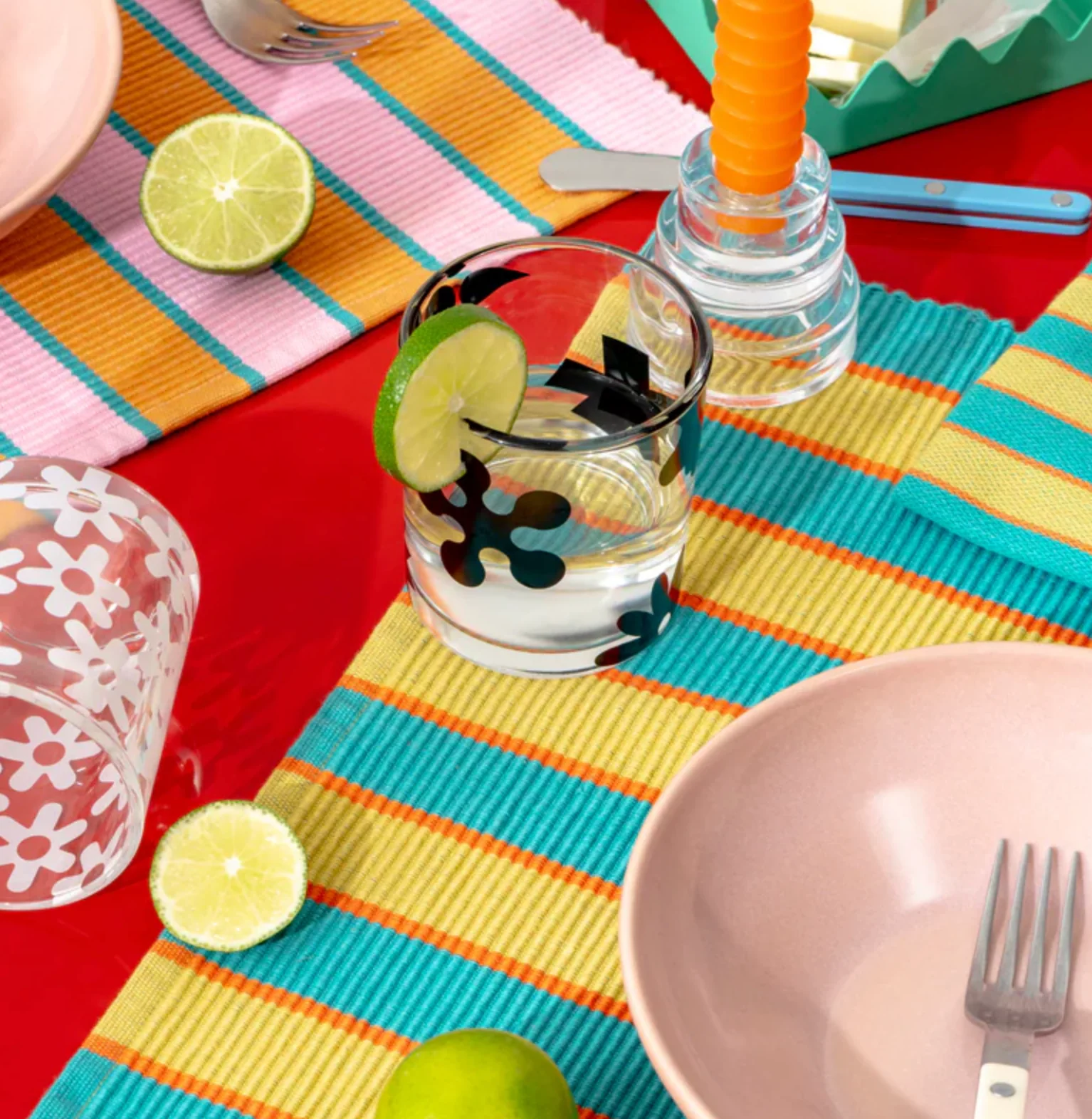 Black Pattern Glasses - Set of 4 - Image 3