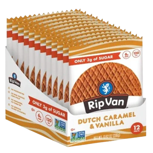 Dutch Caramel & Vanilla Wafels (12 Pack)