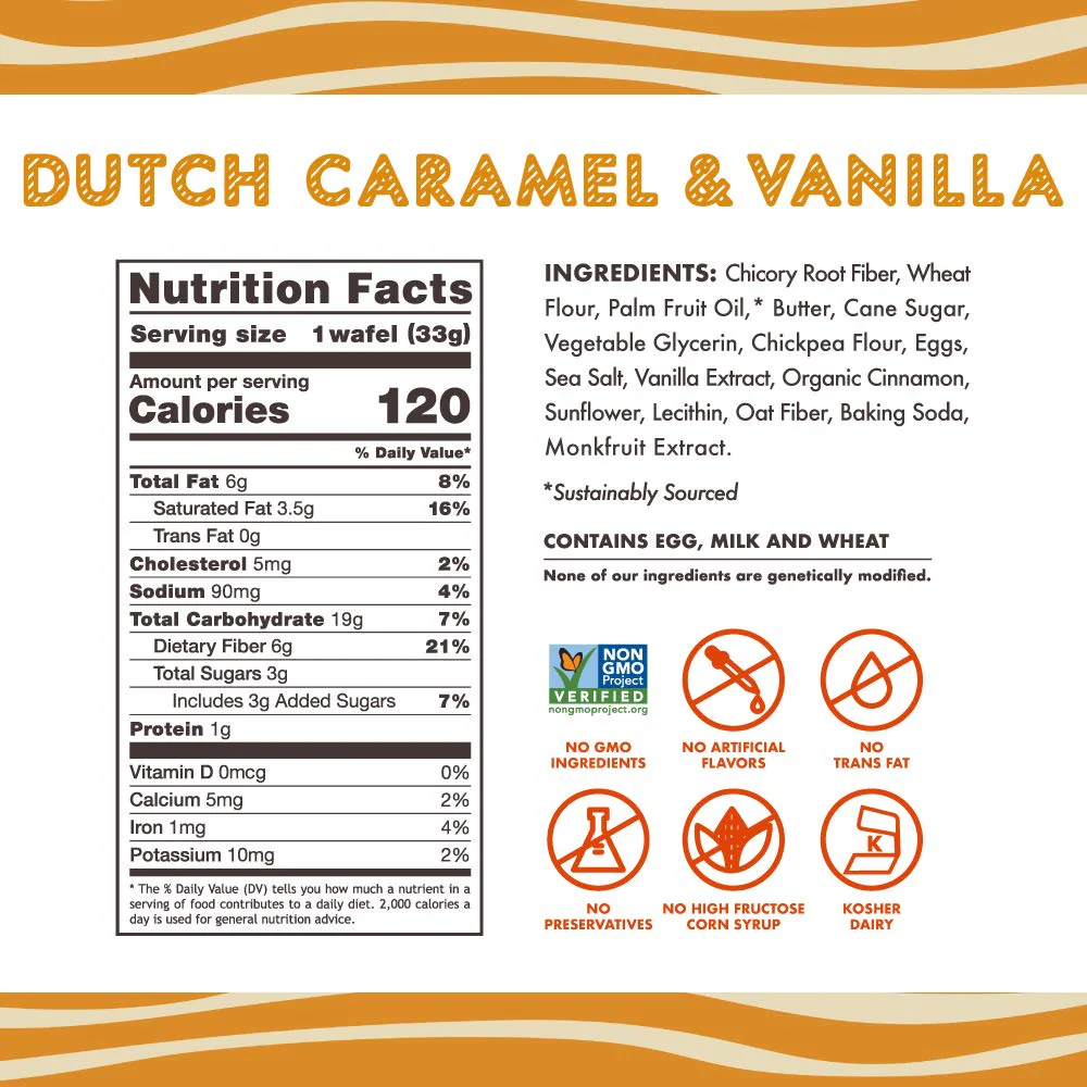Dutch Caramel & Vanilla Wafels (12 Pack) - Image 4
