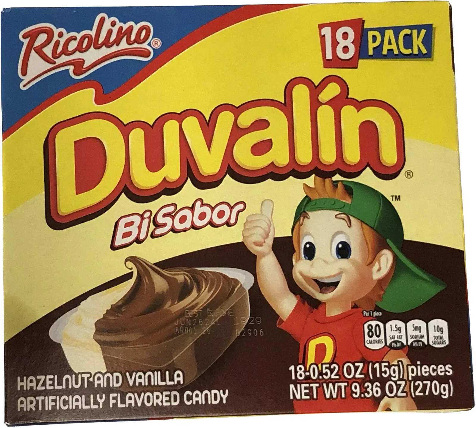 Duvalin Hazelnut and Vanilla Candy (18 CT)