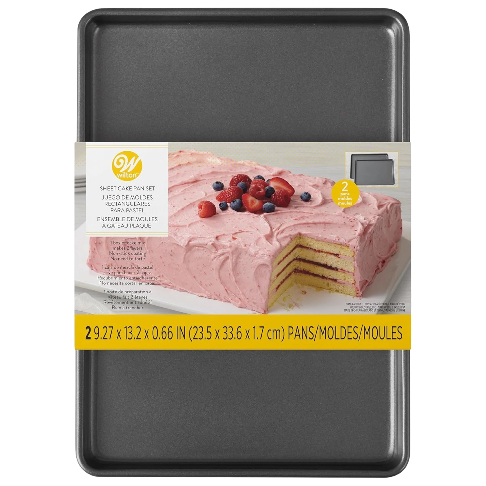 Easy Layers Sheet Cake Pan, Rectangle Sheet Pan (2 CT)